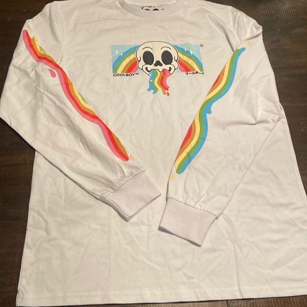 Men’s Rainbow Cool boy Shirt Size Large
